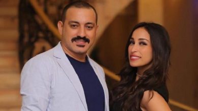 الفنان محمد دياب وزوجته